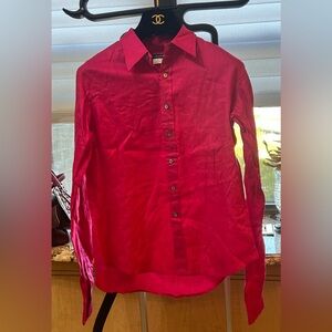 New Ralph Lauren Golf 100% Linen Shirt. Sz 8